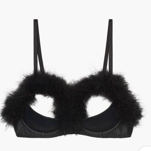 SAVAGE X FENTY Maribou open cup bra